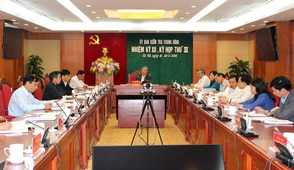 Ủy ban Kiểm tra Trung ương kết luận nhiều nội dung quan trọng