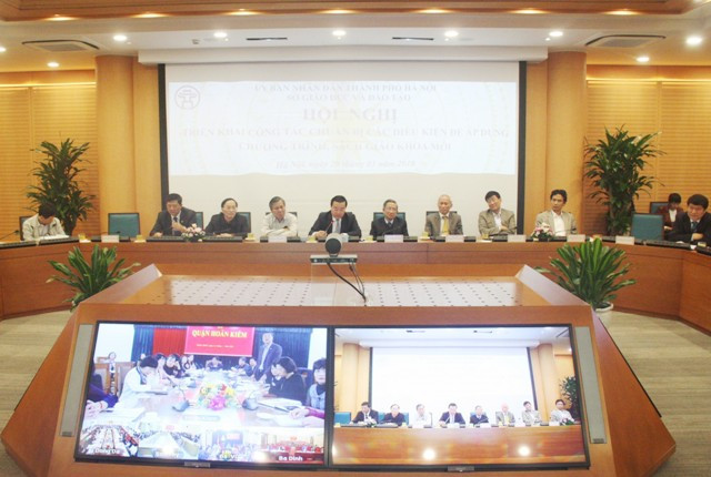 Hội nghị trực tuyến triển khai công tác chuẩn bị các điều kiện để áp dụng chương trình, sách giáo khoa mới