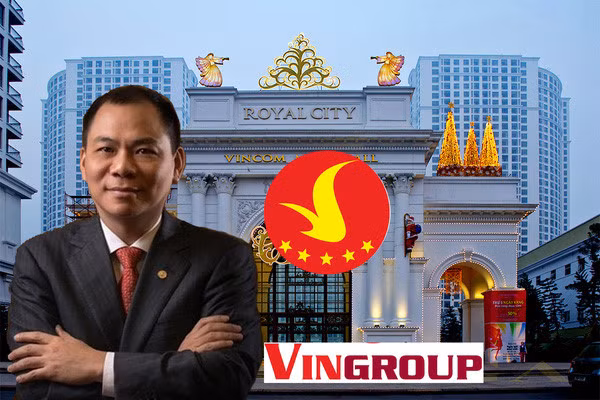 Doanh nhân Phạm Nhật Vượng và thương hiệu VinGroup. Ảnh: TL