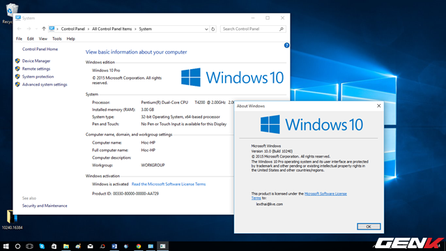 Đã có thể cài đặt Windows 10 bản chính thức ngay bây giờ! ảnh 11 Đã có thể cài đặt Windows 10 bản chính thức ngay bây giờ! ảnh 11