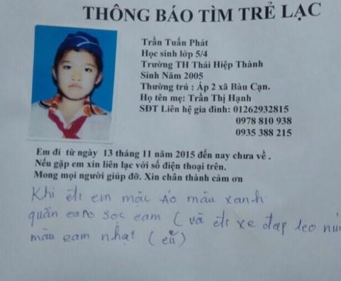 Them mot truong hoc sinh mat tich nghi bi bat coc o Dong Nai