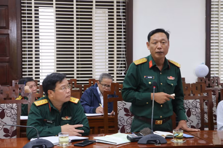 Trung tá Phan Thắng, Tham mưu trưởng Bộ Chỉ huy quân sự tỉnh Thừa Thiên - Huế đưa ra phương án tìm kiếm các nạn nhân giai đoạn 3.