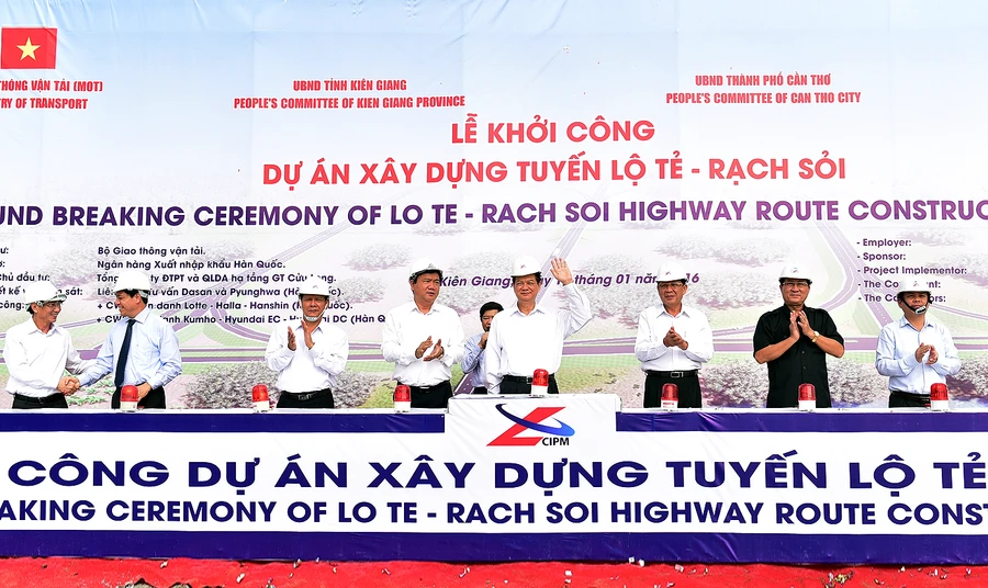 Thủ tướng phát lệnh khởi công tuyến Lộ Tẻ - Rạch Sỏi