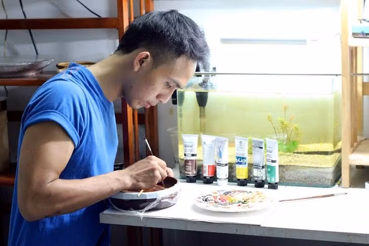 Tranh 3D, tranh cá, tranh cá 3D, 8x, Lê Phạm Chiến Thắng, tranh nghệ thuật, tranh-3D, tranh-cá, tranh-cá-3D, Lê-Phạm-Chiến-Thắng, tranh-nghệ-thuật