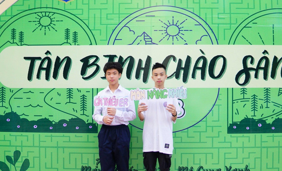 Học sinh Trường THPT Nguyễn Gia Thiều (Hà Nội).