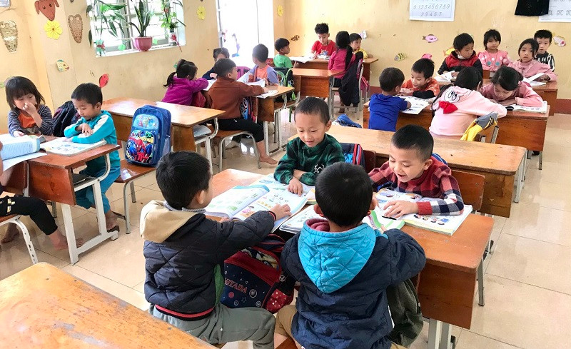 Học trò của cô giáo Bùi Thị Khuê. Ảnh: NVCC Học trò của cô giáo Bùi Thị Khuê. Ảnh: NVCC