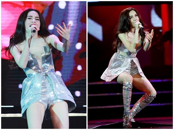 Mỹ nhân Việt làm nóng sân khấu với jumpsuit ánh kim