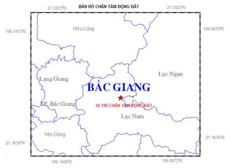 Bắc Giang "rung rinh" vì động đất