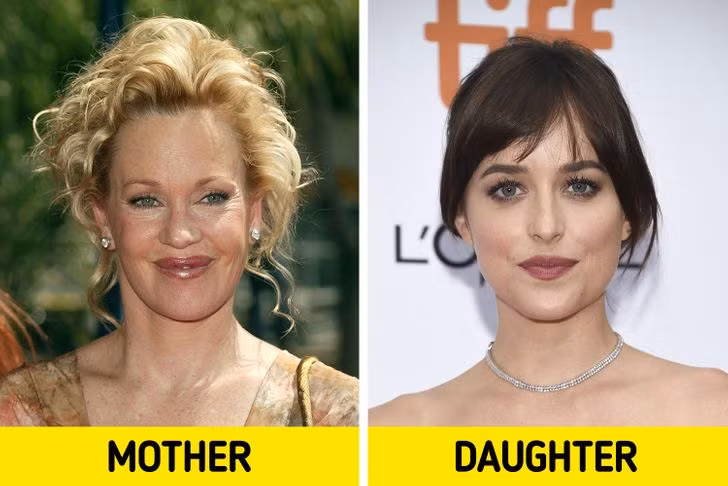 Melanie Griffith và con gái Dakota Johnson.