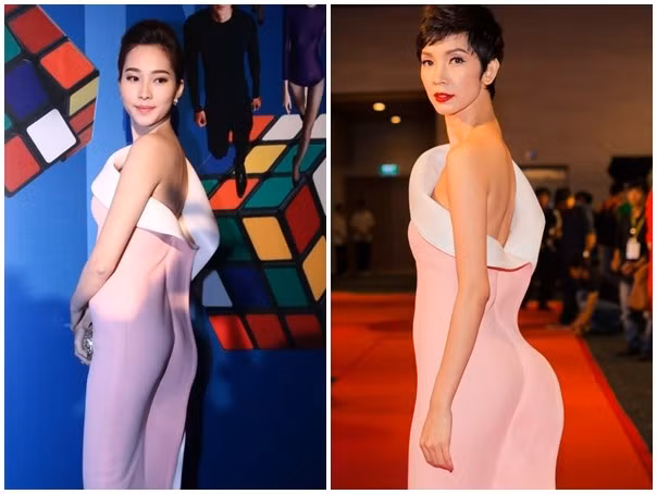 Cùng yêu thích mẫu váy tối giản, tông màu hồng nhẹ nhàng của Lê Thanh Hòa, Xuân Lan mang đến hình ảnh cá tính mạnh mẽ, còn Đặng Thu Thảo trông sang trọng và kiều diễm. Hai người đẹp đều được đánh giá là biết cách phát huy hình ảnh đẹp với trang phục bắt nhịp xu hướng. 10 vụ đụng váy áo mới nhất của mỹ nhân showbiz Việt