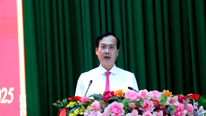 Ông Trần Trí Quang phát biểu sau khi đắc cử Chủ tịch UBND tỉnh Vĩnh Long nhiệm kỳ 2021 - 2026.