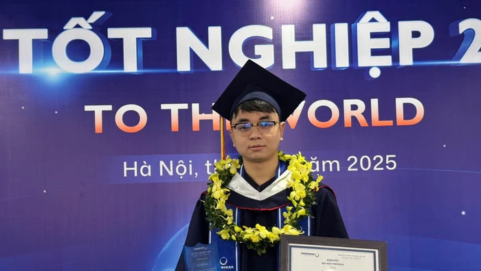 Lê Bá Luật, tân thủ khoa đầu ra Đại học Phenikaa.