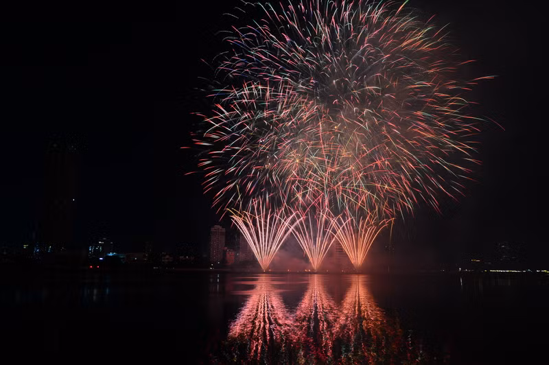 Mãn nhãn màn so kè chưa từng thấy giữa đội pháo hoa Mỹ và Italia