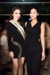 Á hậu Ngọc Hằng mang hơn 100kg hành lý dự Miss Intercontinental 2023