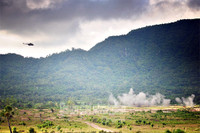 Xem tiêm kích Su-30 diệt mục tiêu, trực thăng bắn rốc két, pháo phòng không nhả đạn ảnh 4 Trực thăng Mi-8 (Trung đoàn 917, Sư đoàn 370) bắn rốc-két.