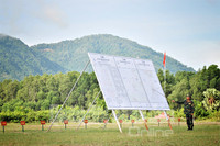 Xem tiêm kích Su-30 diệt mục tiêu, trực thăng bắn rốc két, pháo phòng không nhả đạn ảnh 1 Trợ lý tác chiến Sư đoàn 330 (Quân khu 9) giới thiệu kế hoạch thực hành diễn tập.