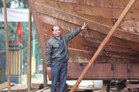 Cận cảnh tàu “67” vỏ gỗ đầu tiên tại miền Trung ảnh 1 Cận cảnh tàu “67” vỏ gỗ đầu tiên tại miền Trung ảnh 1