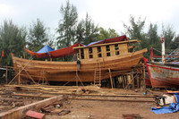 Cận cảnh tàu “67” vỏ gỗ đầu tiên tại miền Trung ảnh 6 Cận cảnh tàu “67” vỏ gỗ đầu tiên tại miền Trung ảnh 6