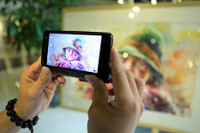 Thieu nu tuyet dep qua nhung net ve tranh mau nuoc 