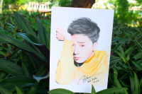 Nữ sinh Công nghệ thông tin vẽ chân dung “cực chất” ảnh 1 Nữ sinh Công nghệ thông tin vẽ chân dung “cực chất” ảnh 1