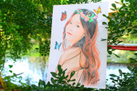 Nữ sinh Công nghệ thông tin vẽ chân dung “cực chất” ảnh 2 Nữ sinh Công nghệ thông tin vẽ chân dung “cực chất” ảnh 2