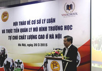 Không có mô hình mẫu cho trường tự chủ chất lượng cao tại Hà Nội ảnh 1 Không có mô hình mẫu cho trường tự chủ chất lượng cao tại Hà Nội ảnh 1