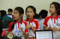 Ngày thăng hoa của hơn 200 “kỹ sư robot nhí“ ảnh 4 Ngày thăng hoa của hơn 200 “kỹ sư robot nhí“ ảnh 4