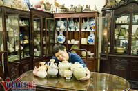 Nhà 4 tầng ngập đồ cổ của danh hài Chí Trung ở Hà Nội 1