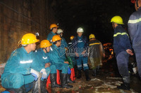 cứu hộ; sập hầm