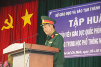 293 giáo viên GDQP và AN tham gia tập huấn ảnh 5