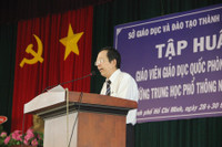 293 giáo viên GDQP và AN tham gia tập huấn ảnh 6