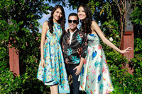 Hoa hậu Thùy Dung diện váy xẻ ngực làm vedette ở Mỹ