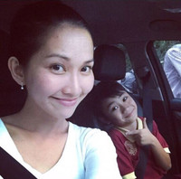 Kim Hiền thường xuyên để mặt mộc khi mang bầu ảnh 2