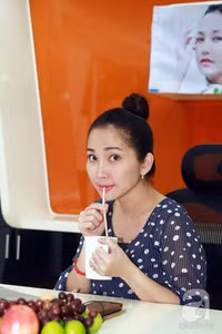 Kim Hiền thường xuyên để mặt mộc khi mang bầu ảnh 25