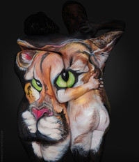 Cô gái có tài “biến” người thành động vật hoang dã ảnh 4 body painting, Shannon Holt