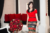 Hoa hậu Giáng My tươi trẻ đón chào Noel sớm