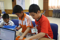 Học sinh Hà Nội hào hứng trước thềm Robothon quốc gia ảnh 12