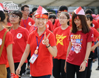 3.000 tình nguyện viên xếp hình chim hạc mừng Hành trình đỏ thắng lợi ảnh 12 3000 tình nguyện viên xếp hình chim hạc mừng Hành trình đỏ thắng lợi