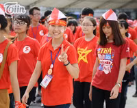 3.000 tình nguyện viên xếp hình chim hạc mừng Hành trình đỏ thắng lợi ảnh 12 3000 tình nguyện viên xếp hình chim hạc mừng Hành trình đỏ thắng lợi