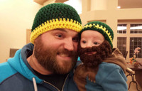 Vẻ ngộ nghĩnh cha con như đúc ảnh 2