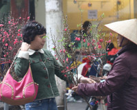 Chùm ảnh: Chợ hoa nổi tiếng nhất Hà Nội ngày giáp Tết - Ảnh 13