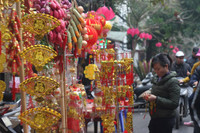 Chùm ảnh: Chợ hoa nổi tiếng nhất Hà Nội ngày giáp Tết - Ảnh 10