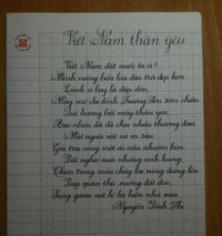 Nữ sinh Việt xinh xắn, viết chữ đẹp ảnh 4