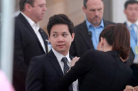 Hoa hau Thu Thao ngay cang ho tro cho su nghiep cua ban trai - Anh 6