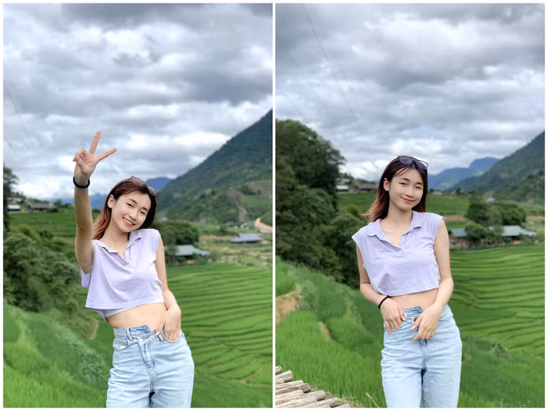 Ngoài thời gian cho việc học, Khánh Linh còn làm người mẫu ảnh. Nhan sắc xinh đẹp của nữ sinh Đại học Hà Nội đạt giải Á khôi Tây Bắc