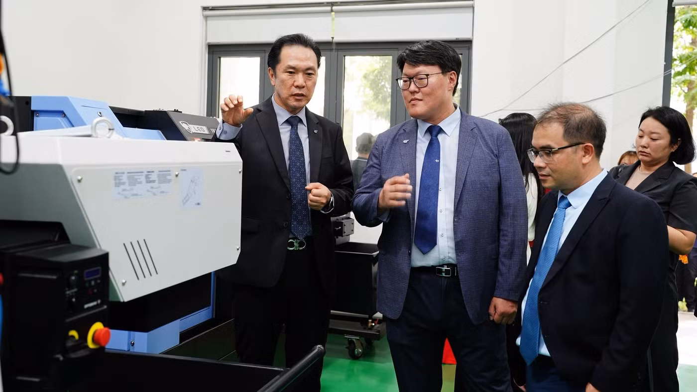 Phòng thí nghiệm sản xuất, lắp ráp máy bay tại Trường Đại học Bách khoa - Đại học Đà Nẵng được doanh nghiệp tài trợ. Ảnh: NTCC