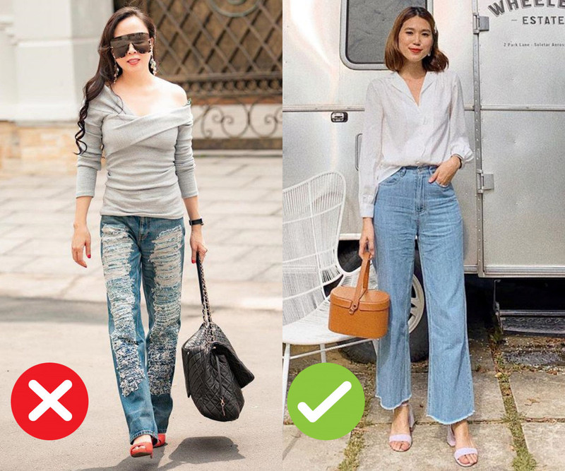 10 sai lầm khi mặc quần jeans biến chị em thành thảm họa thời trang