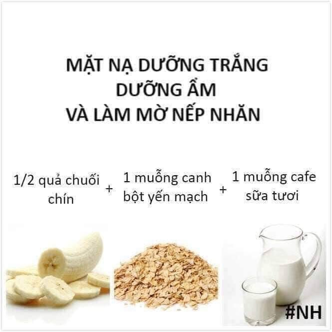 10 công thức làm mặt nạ giúp da trắng mịn từ nguyên liệu có sẵn trong bếp