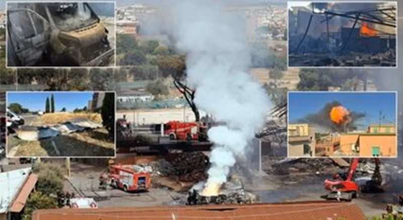 Thị trưởng Rome, Roberto Gualtieri, cho biết, các dịch vụ khẩn cấp đã có mặt tại hiện trường ở khu phố Prenestino sau khi một xe bồn đâm vào đường ống trong lúc di chuyển, gây rò rỉ khí gas, dẫn đến cháy nổ. xang-5.jpg