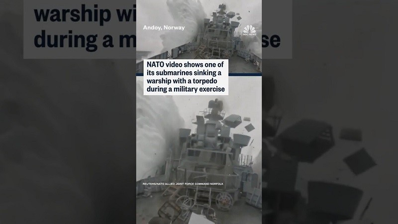 Cú va chạm mạnh đã nhấc bổng thân tàu khu trục lên khỏi mặt nước, khiến thân tàu KNM Trondheim đã ngừng hoạt động bị gãy làm đôi. va-3.jpg